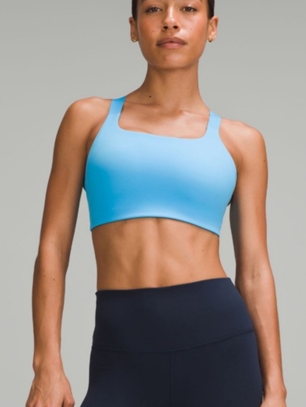 lululemon athletica UltraLu Square-Neck Sports Bra in Pool